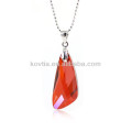 Encanto vermelho austríaco cristal queda pingente de rubi jóias